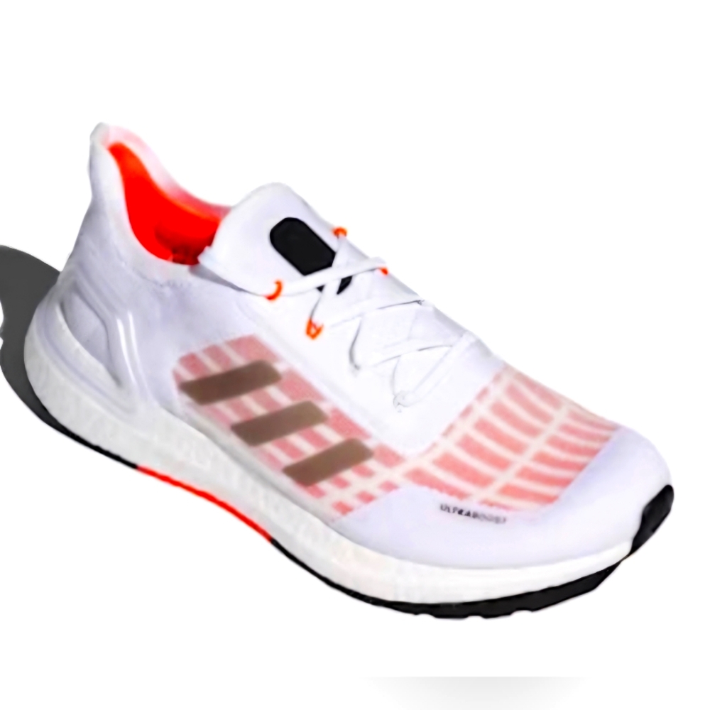 Adidas UltraBoost Summer.Rdy White Solar Red  Athletic Shoes Size 5.5 =7 Women's